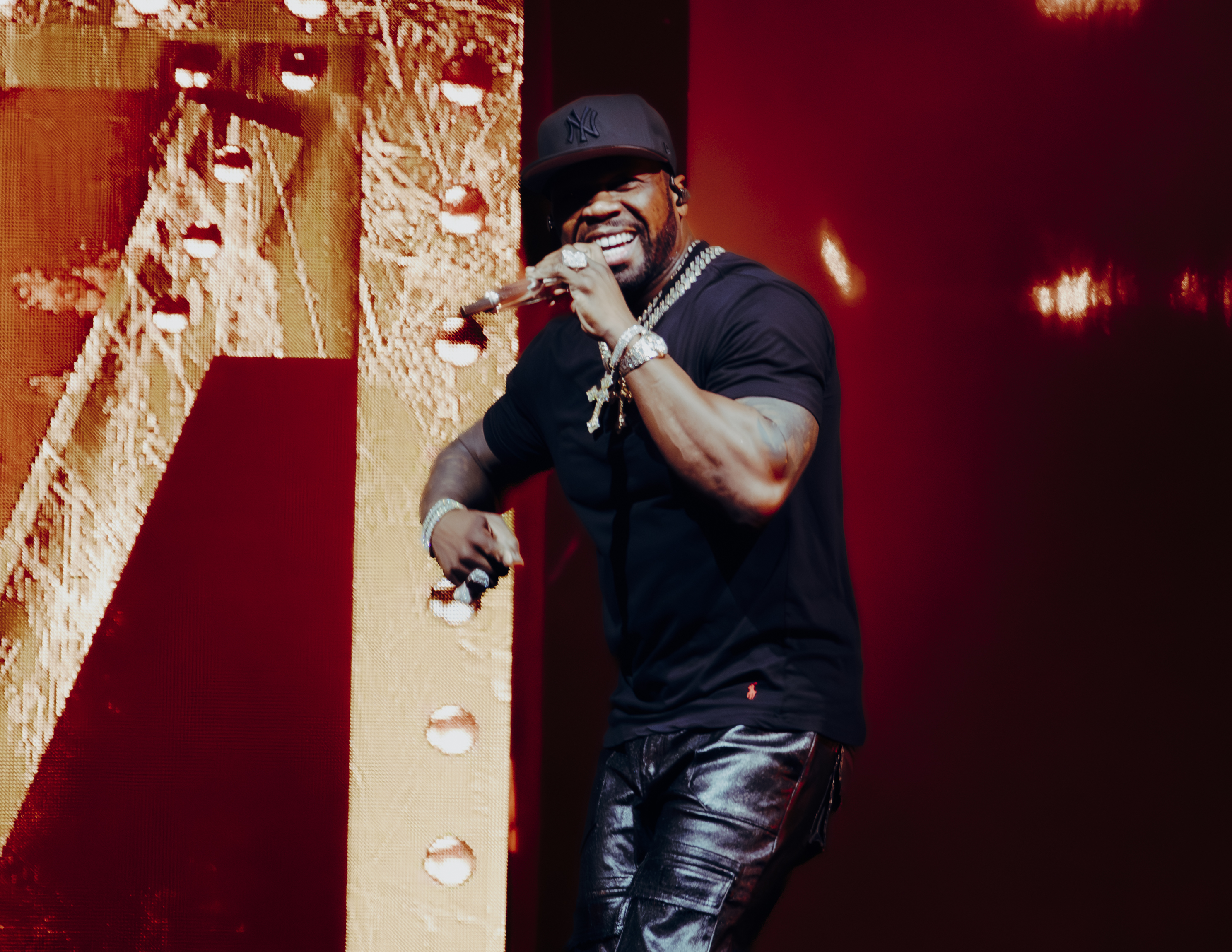 50 Cent brought back the memories at Spark Arena. Photo / Tom Grut Photography