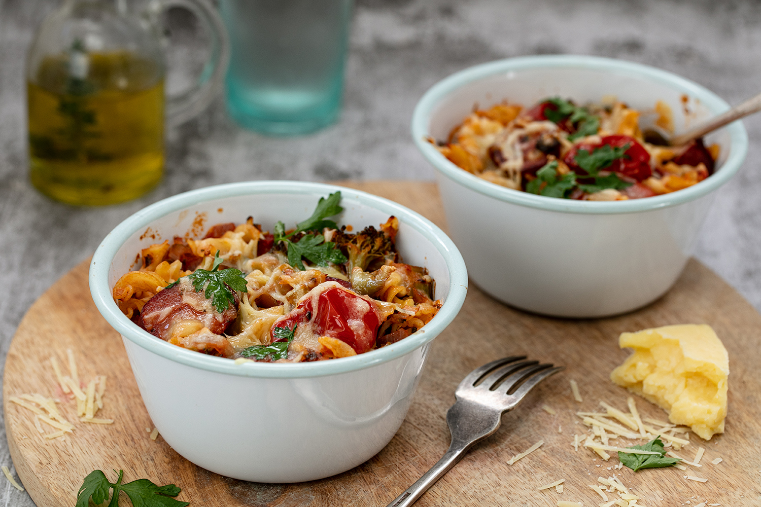 We recommend blanketing this slightly spicy pasta in parmesan. Photo / Babiche Martens