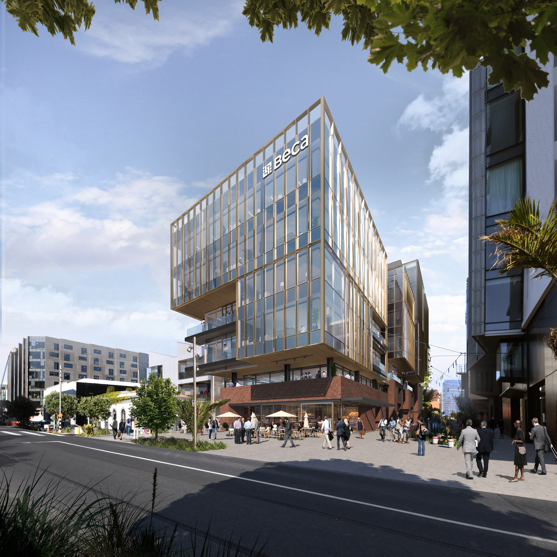 The planned new Beca offices at 124 Halsey St, Wynyard Quarter. Photo / Supplied