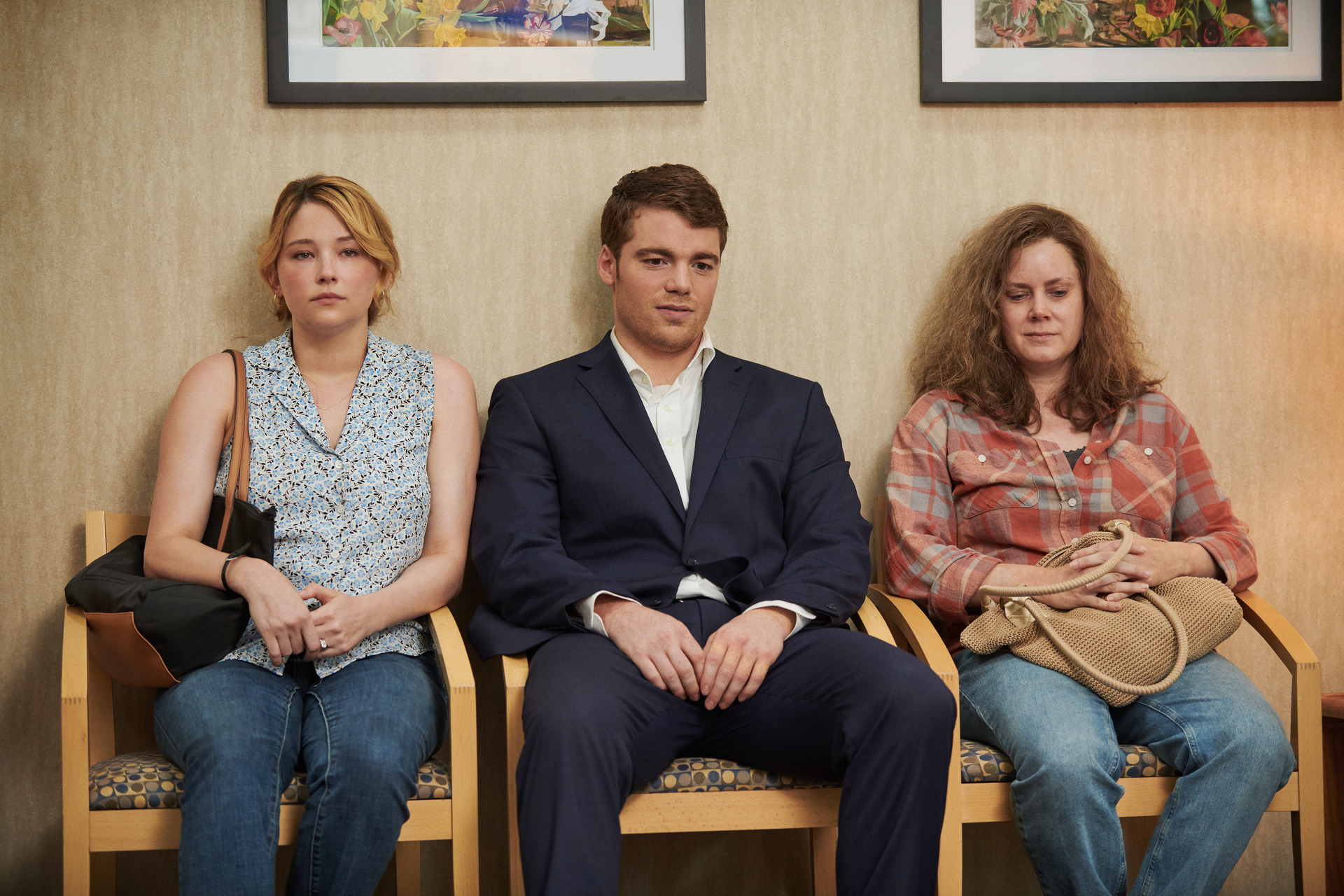Haley Bennett, Gabriel Basso and Amy Adams in a scene from the film. Photo / Supplied