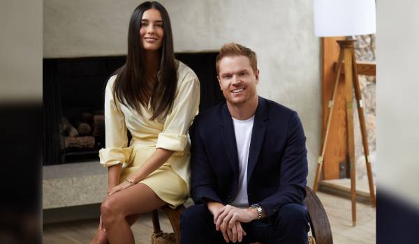Jaimee Lupton with partner Nick Mowbray.