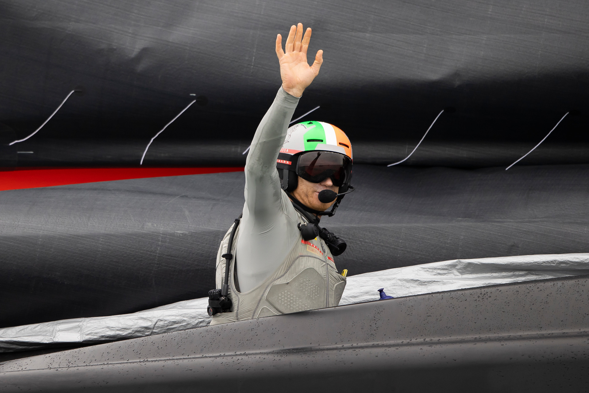 Jimmy Spithill after Luna Rossa's comfortable victory in race four of the Prada Cup final against Ineos Team UK. Photo / Brett Phibbs