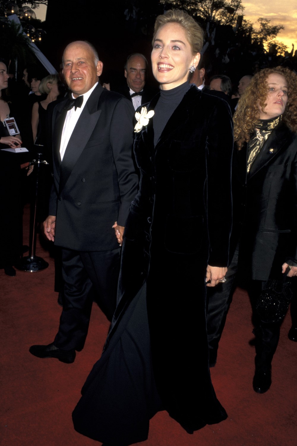 Sharon Stone with father Joe Stone at the 68th Annual Academy Awards. Photo / Getty Images