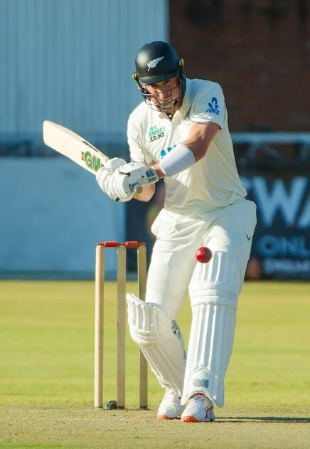 Will Young scored 74 runs in Bulawayo on day one of the second test. Photo / Zimbabwe Cricket