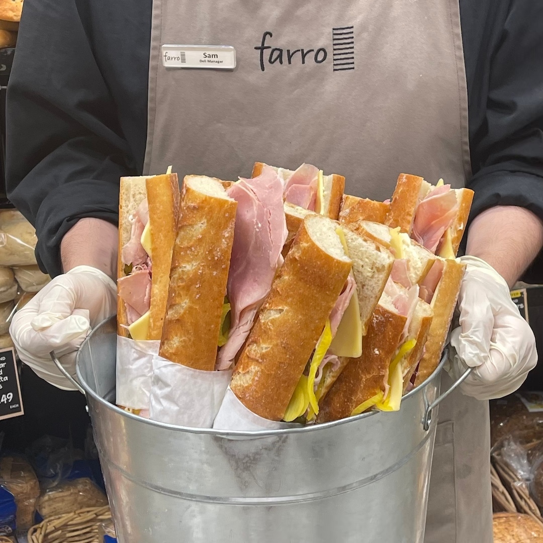 Farro's ham and cheese Ficelle. Photo / Farro