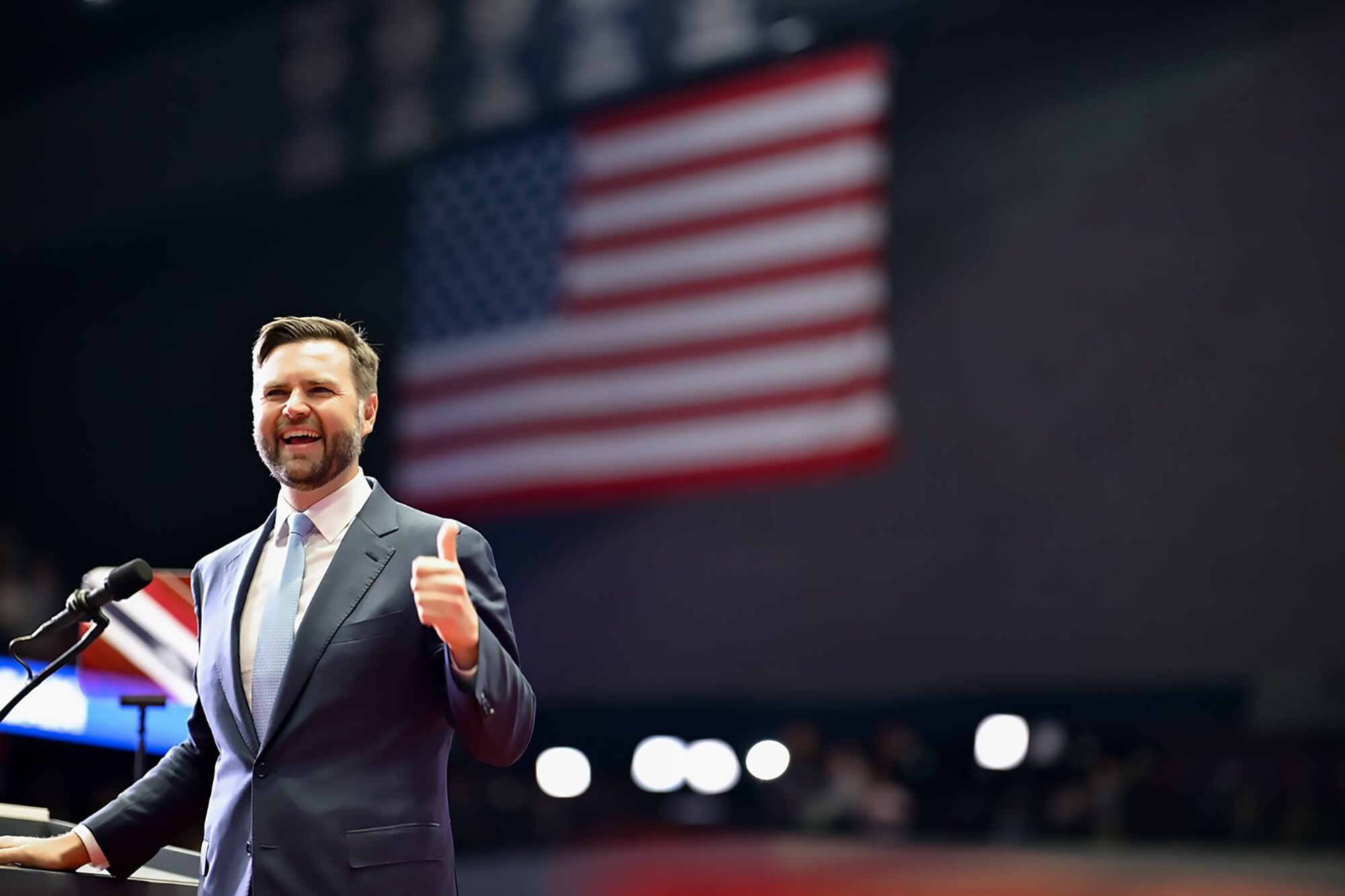 JD Vance is running mate to Donald Trump in the US presidential election.