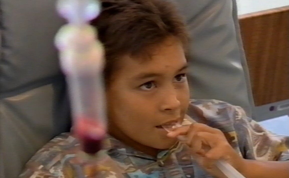 Mitioti Fariu needed monthly blood transfusions as a child to stay alive - but they were risky too. Photo / Greenstone TV
