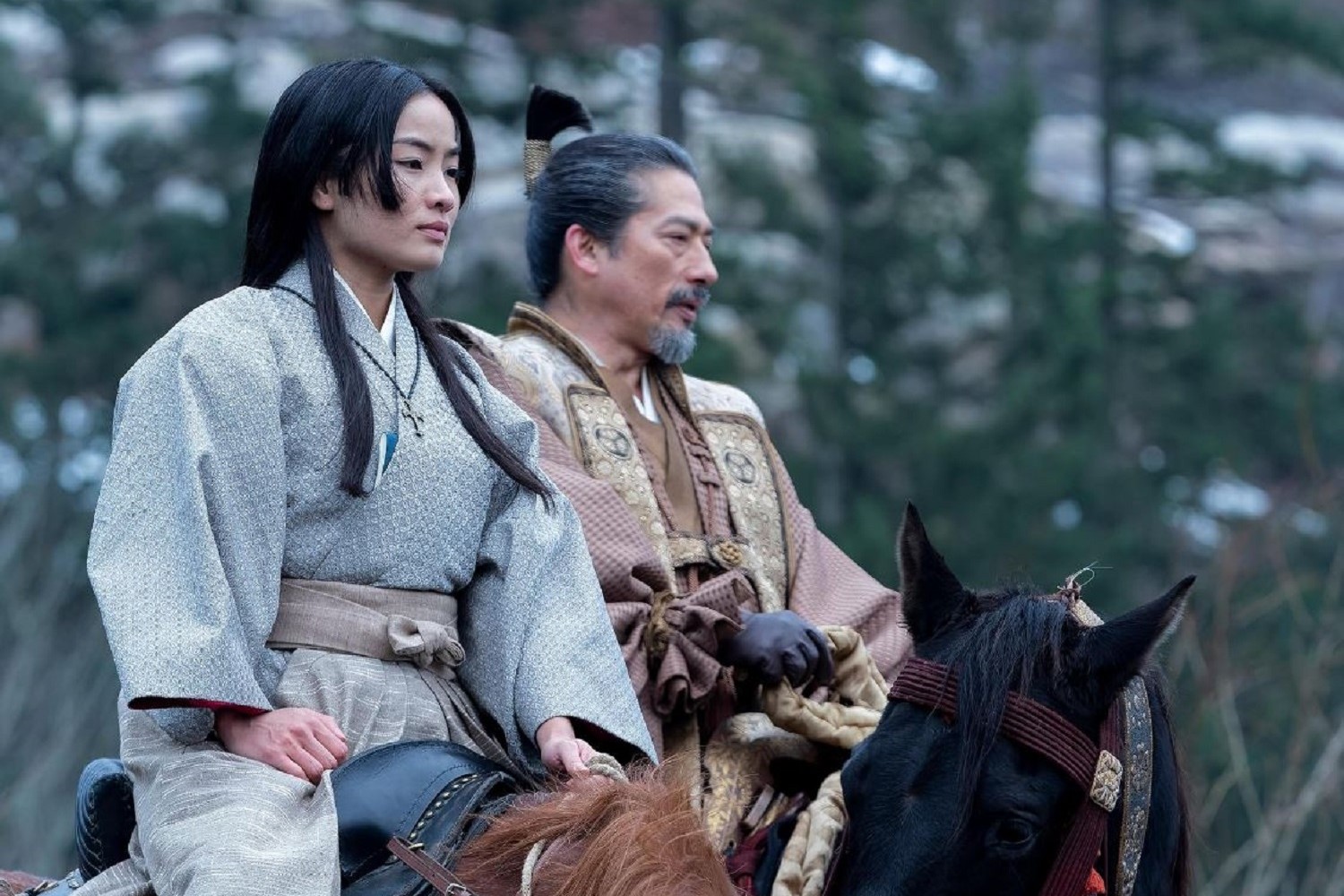 Anna Sawai and Hiroyuki Sanada both won Golden Globes for Shōgun . Photo / FX