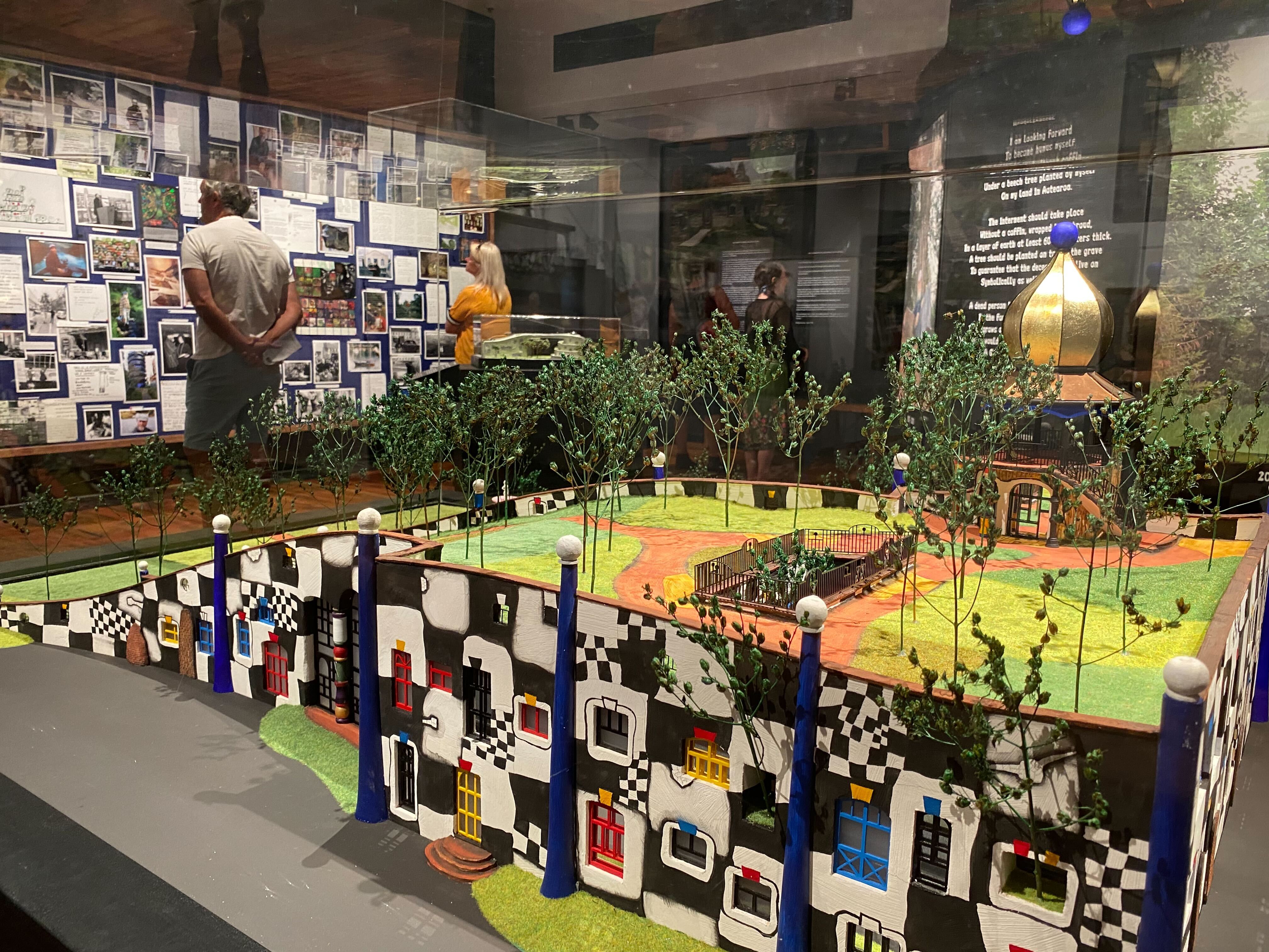 Visitors enjoy the wonders held within Whangārei's Hundertwasser Art Centre with Wairau Māori Art Gallery. Photo / Karina Cooper