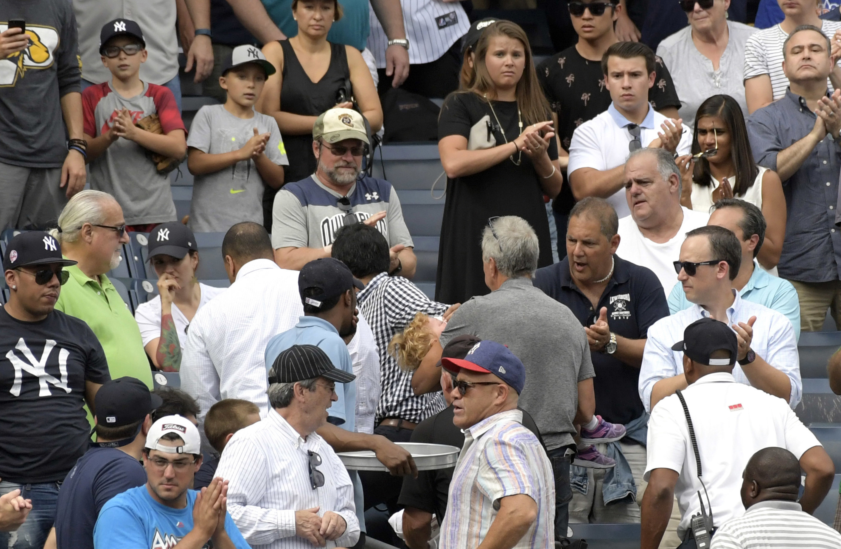 Ballplayers Weep & Stop Game After Little Girl Is Hit By 105 MPH Foul Ball