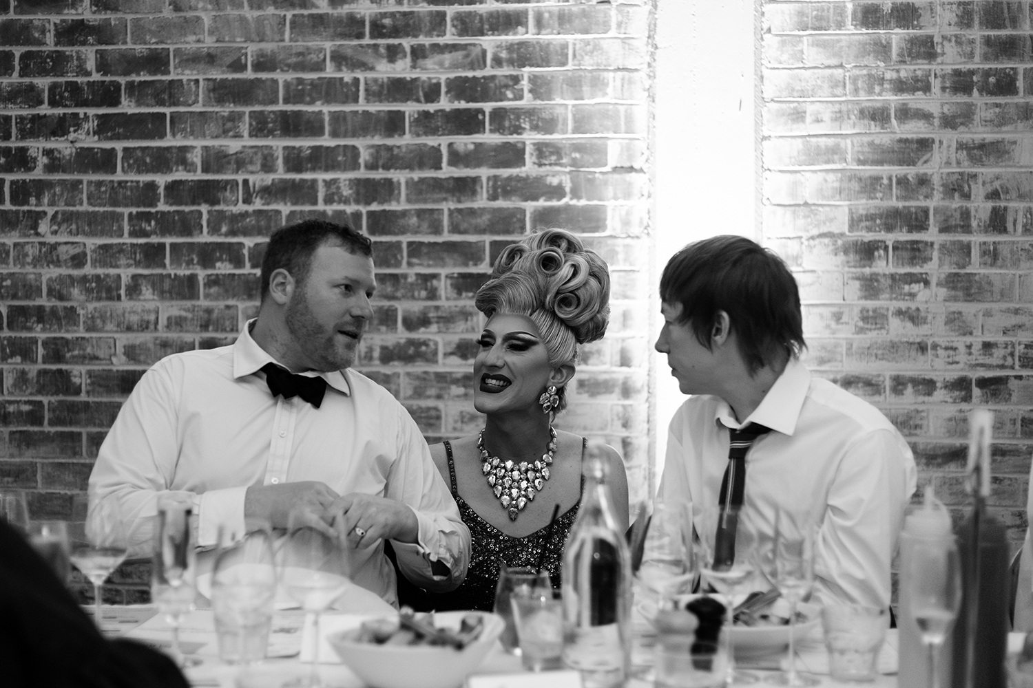Conrad, Anita and Phillip at the reception. Photo / Sara Tansy