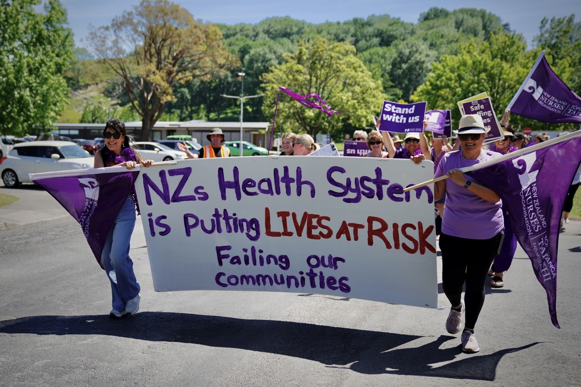 About 36,000 nurses, midwives and healthcare assistants will strike from 9am Wednesday to 9am Thursday.