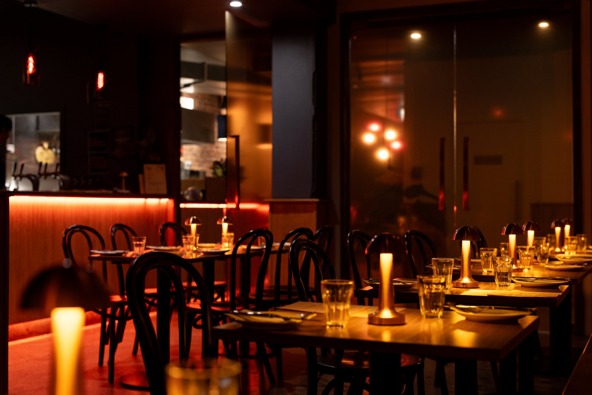 The lights are low, and sultry, at Bar Magda. Photo / Babiche Martens