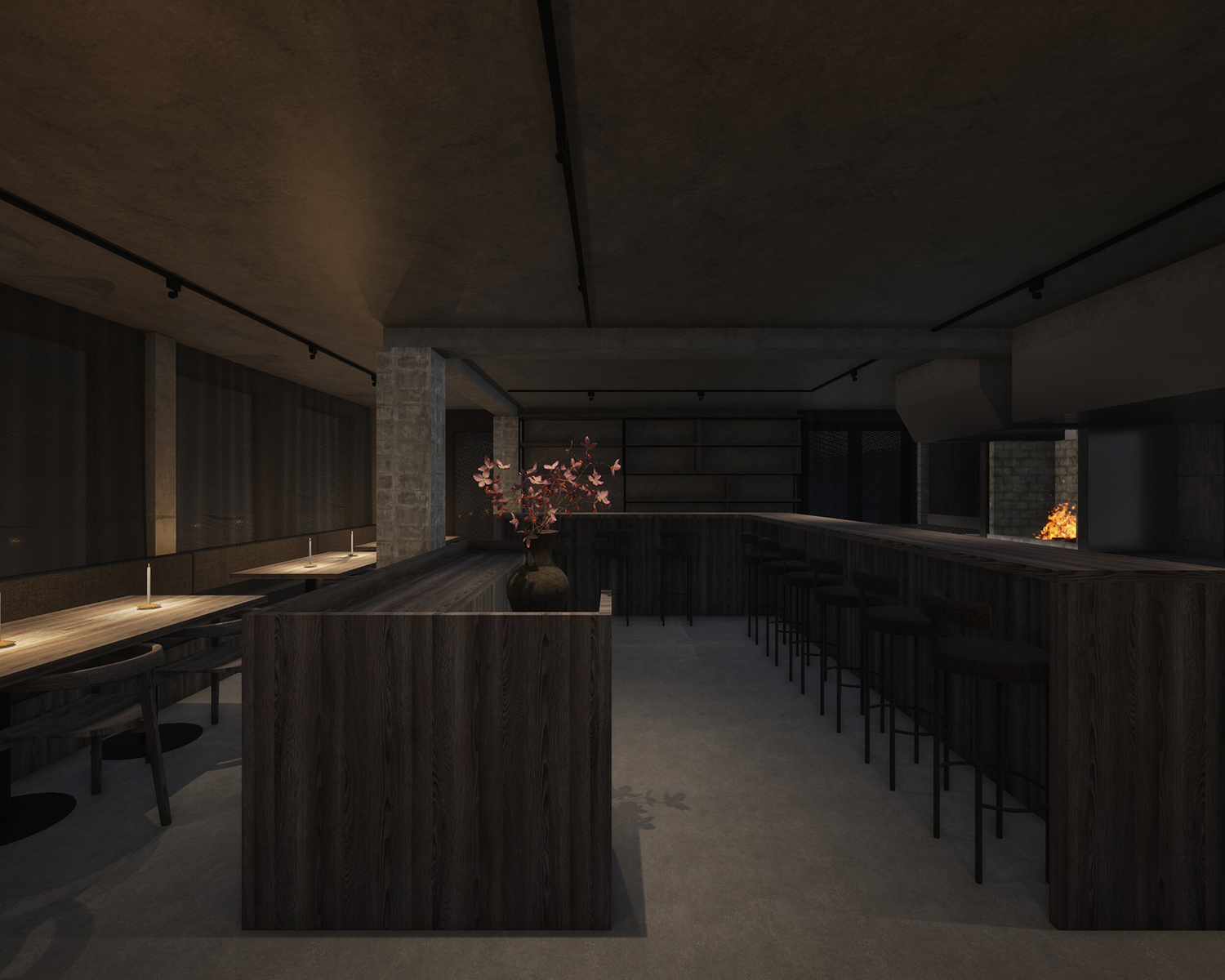 The Tala space is set to be dark, moody and sleek. 