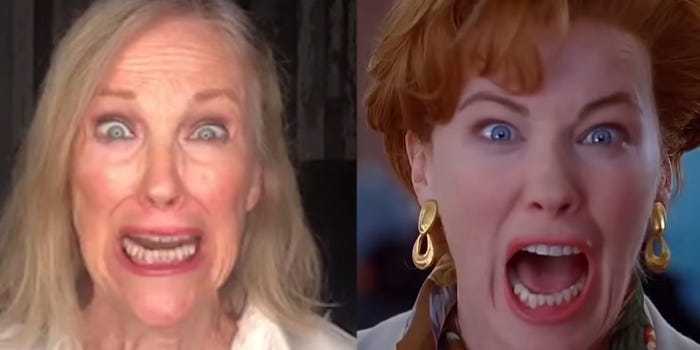 Christmas has come early in the form of a perfectly-executed TikTok video from Schitt's Creek star Catherine O'Hara - promptly sending fans wild. Photo / Supplied