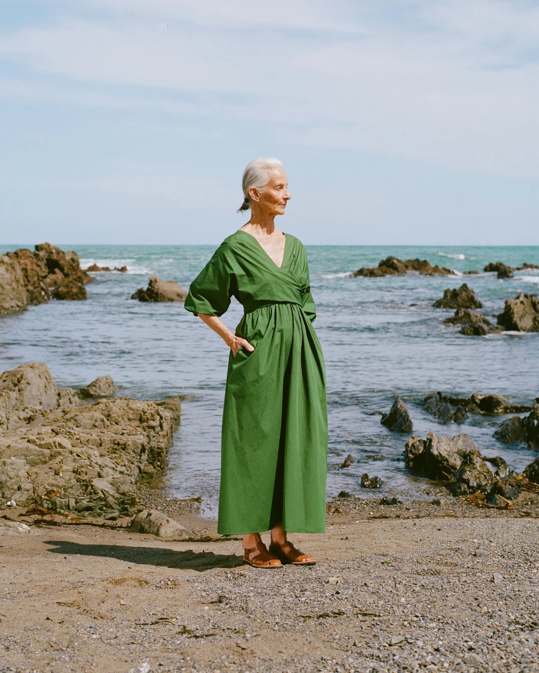 A dress with pockets is a summer essential. Photo / Harry Culy for Kowtow