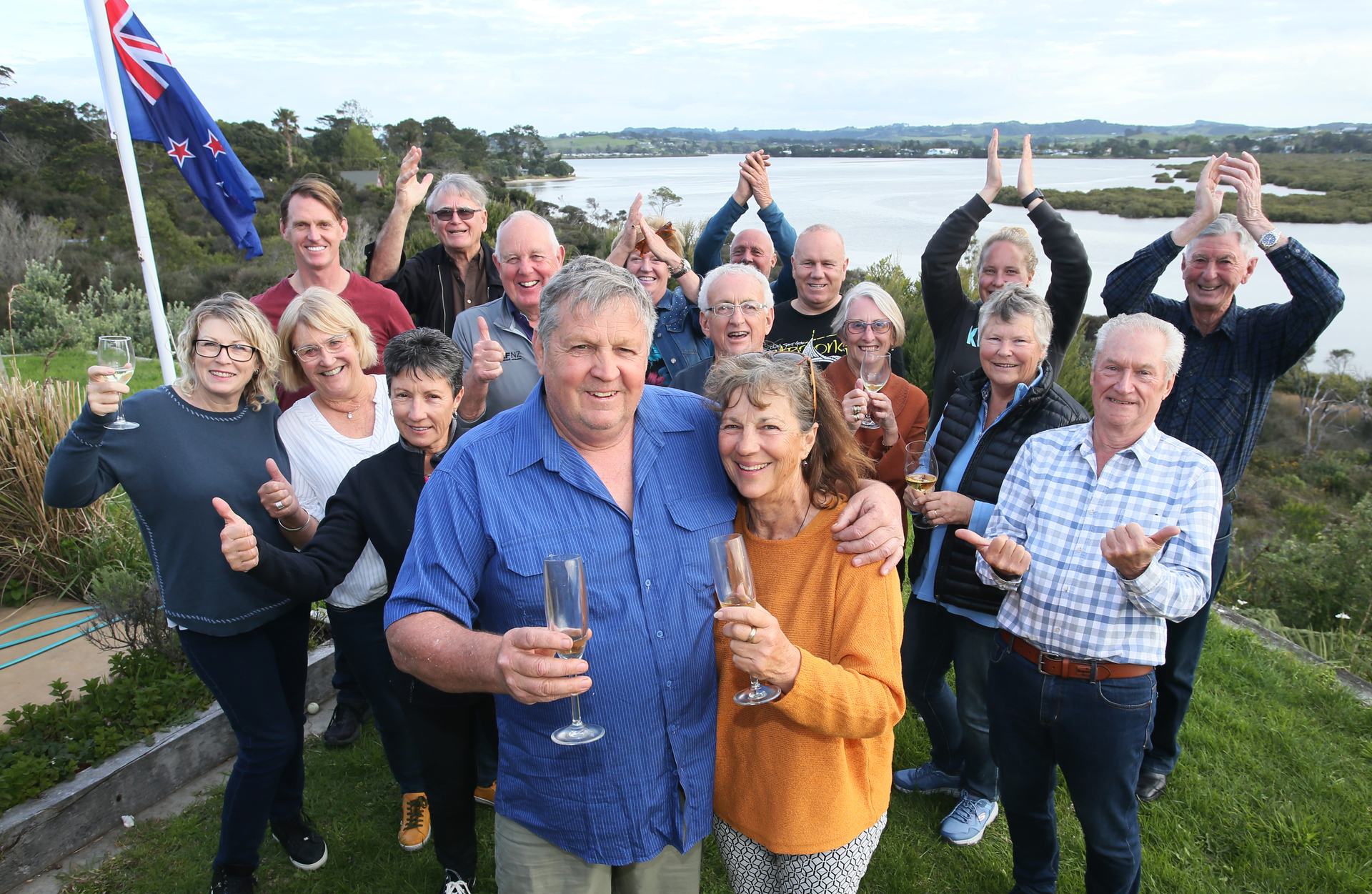 New Kaipara Mayor Craig Jepson celebrated his win until late on Saturday night. Photo / Tania Whyte