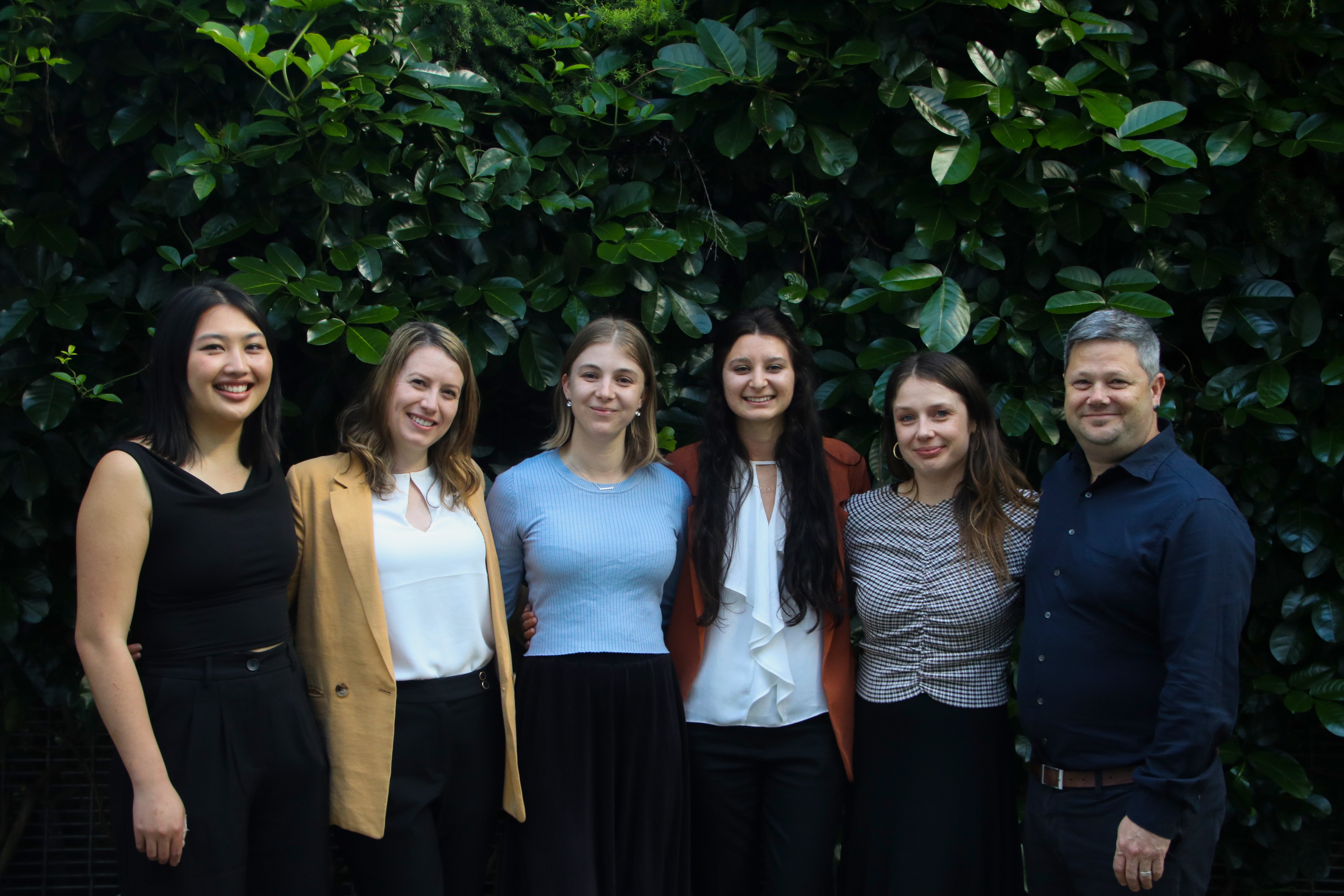 The Opo Bio including founders Dr Olivia Ogilvie (centre), Dr Laura Domigan, second from right) and Dr Vaughan Feisst (right). Photo / Zane Carter