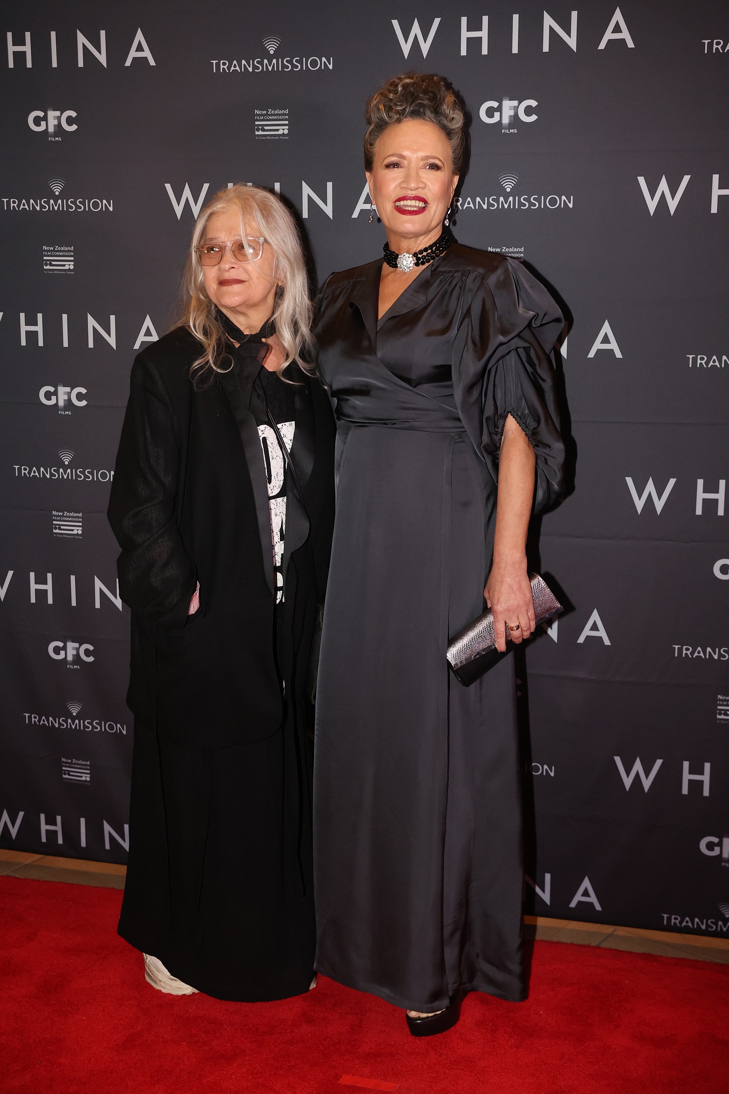 Zambesi designer and founder Elisbeth Findlay with Rena Owen at the premiere fo Whina. Photo / Getty Images
