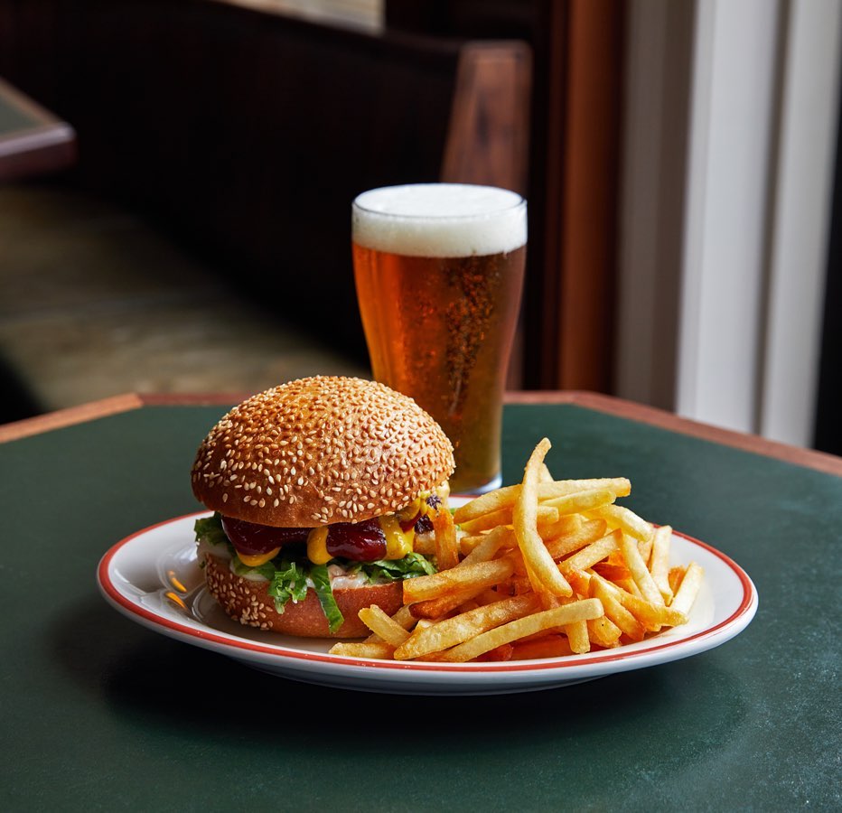 Hotel Ponsonby's beef burger. Photo / Supplied