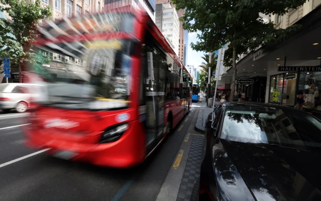 Auckland Transport data shows bus drivers were assaulted 51 times and verbally abused more than 120 times in 2023. Photo / RNZ / Diego Opatowski