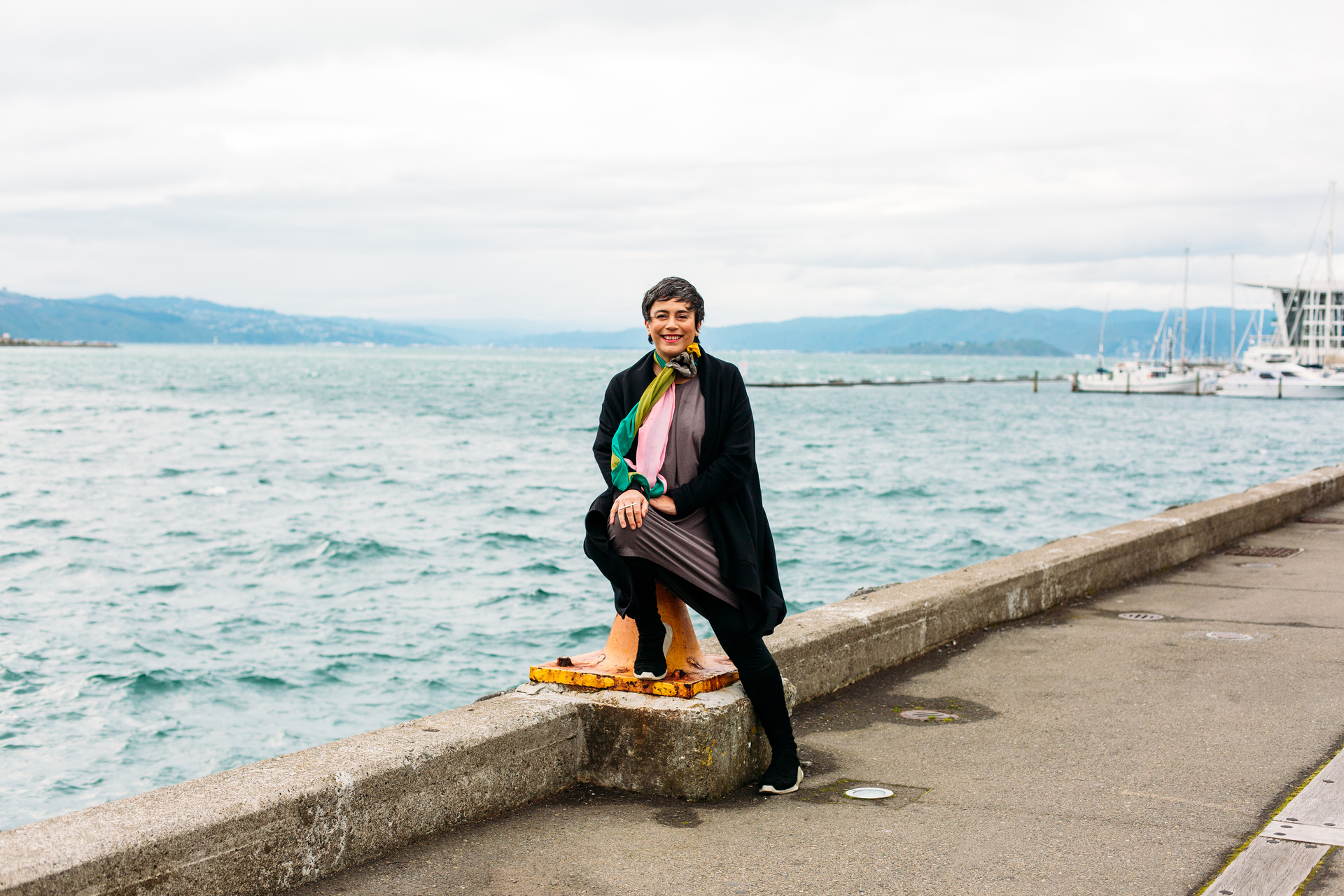 Lisa Reihana, artist in focus at the 2022 Aotearoa New Zealand Arts Festival in Wellington, where she'll present a series of multimedia installations on the city's waterfront. Photo / Anna Briggs