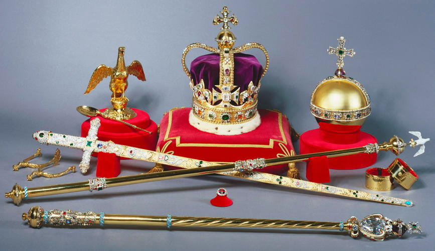 The King's regalia. Photo / Royal Collection Trust