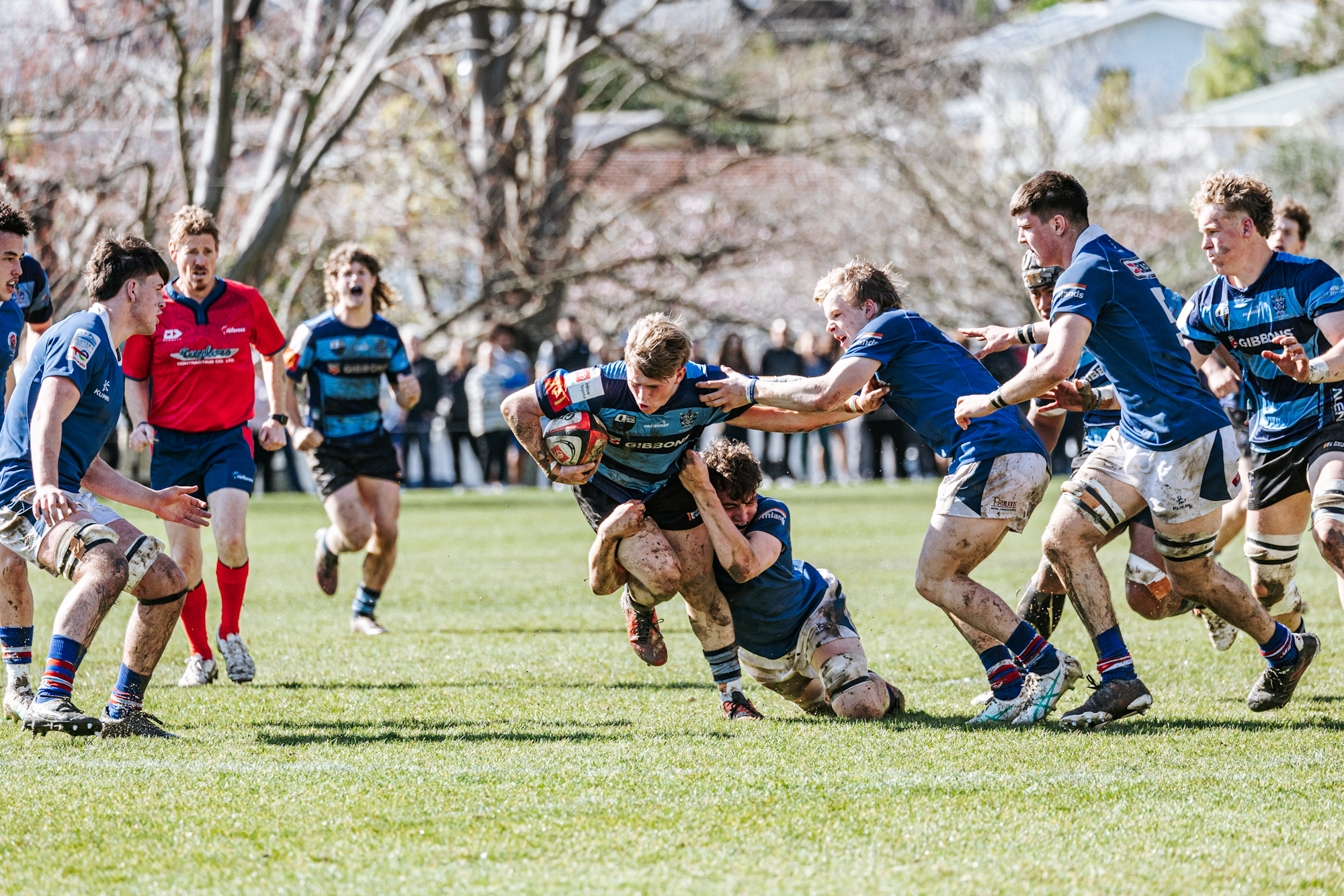Nelson College are the new South Island First XV champions. Photo / Tasman Rugby Union