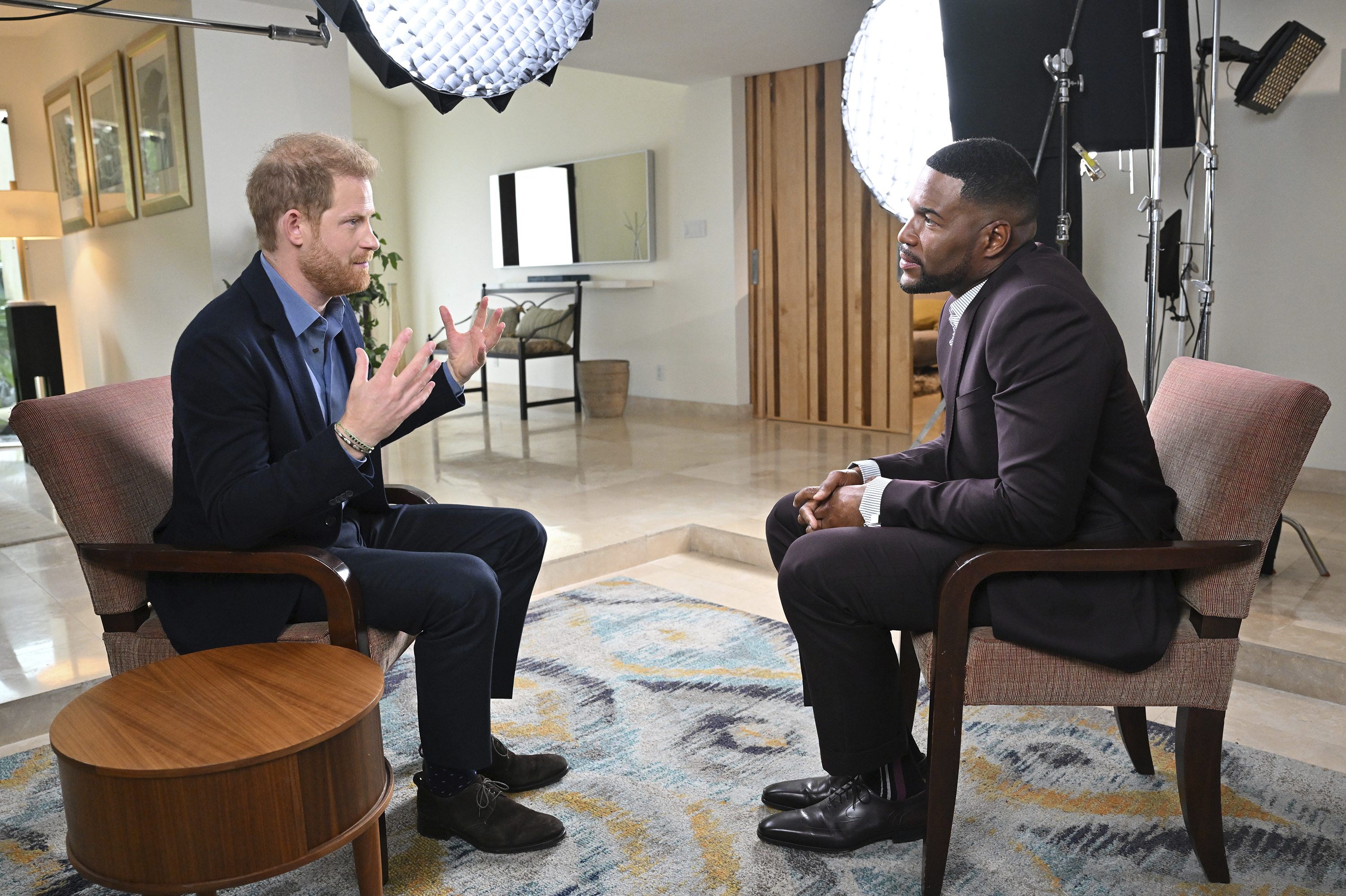 Prince Harry during an interview with