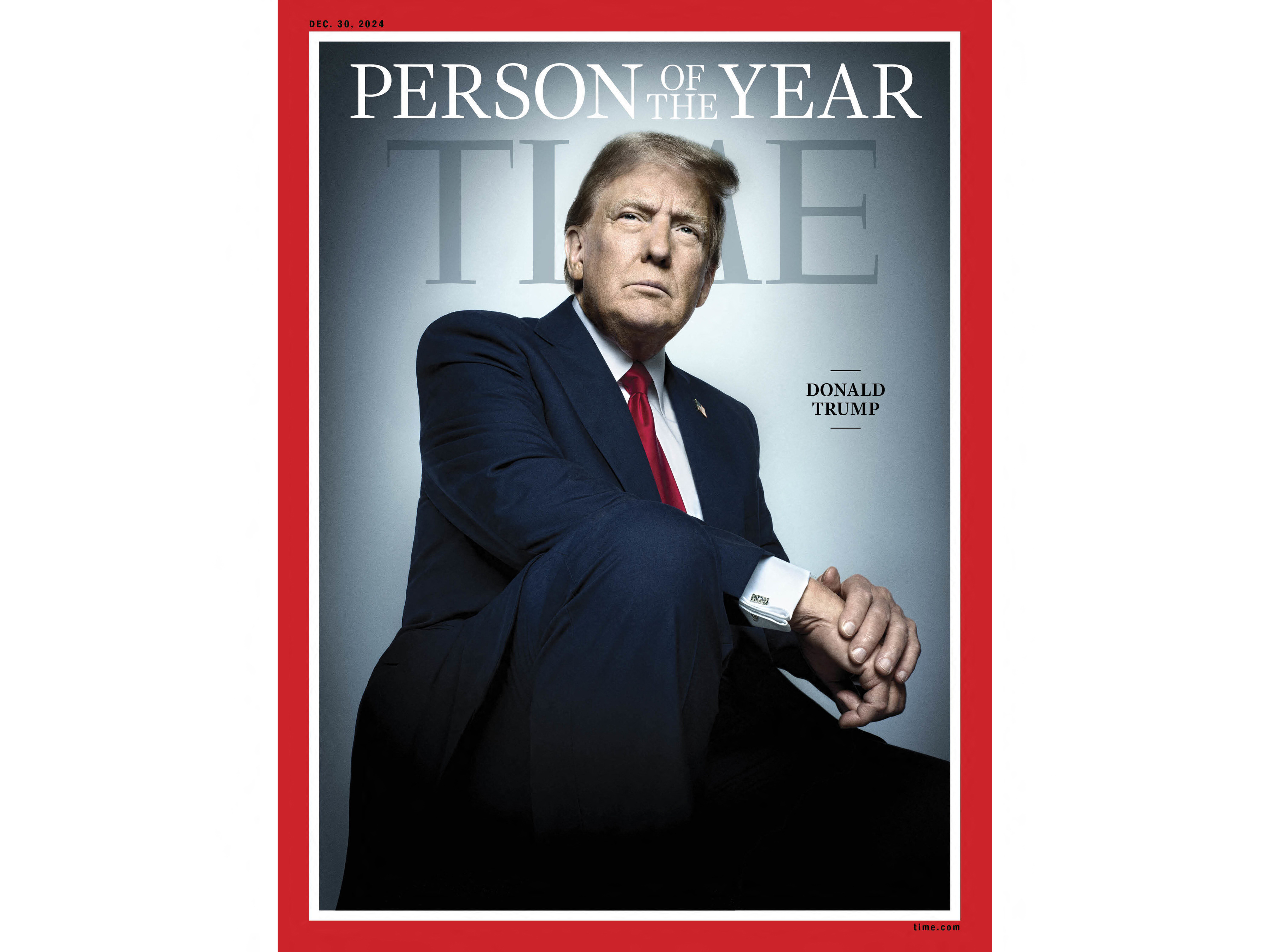 Time Magazine named US President-elect Donald Trump its 'Person of the Year', marking the second time he has won the accolade in acknowledgement of the mogul's stunning political comeback.