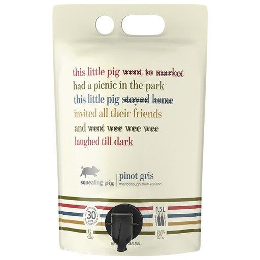 Squealing Pig Marlborough Sauvignon Blanc 1.5-litre Bagnum, $38