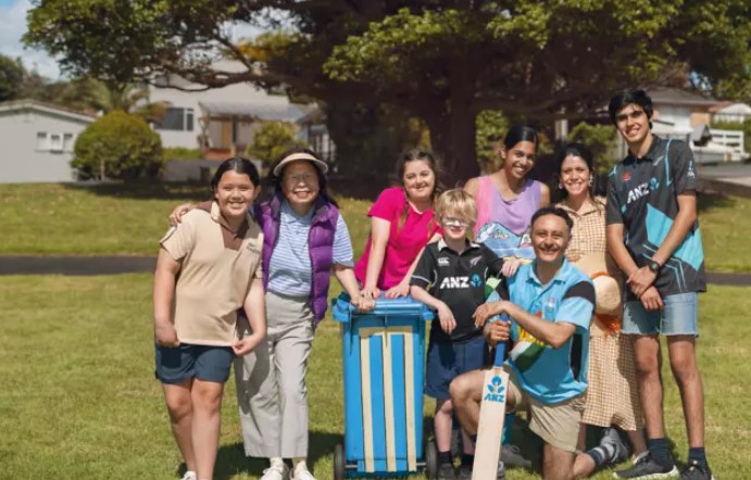 The Sharma family - and cricket - have been the centrepiece of ANZ adverts in recent years. Now the bank is switching out its media-buying agency. Photo / ANZ