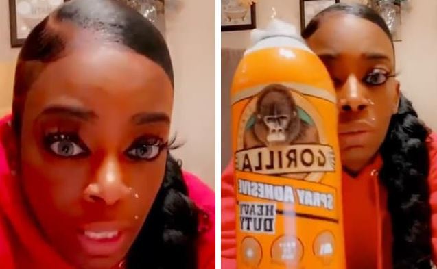 The forever ponytail: woman shares ordeal after using Gorilla Glue on her  hair, US news