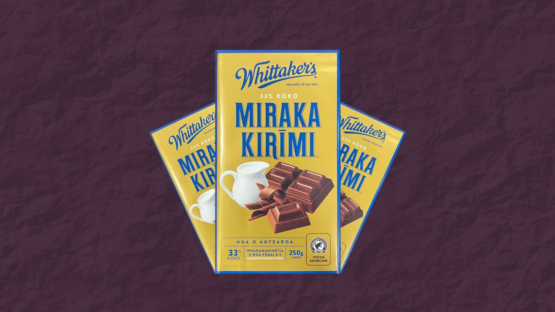 Inflation has bitten New Zealand chocolate brand Whittaker’s with the company’s blocks rising in price today. Photo / Supplied