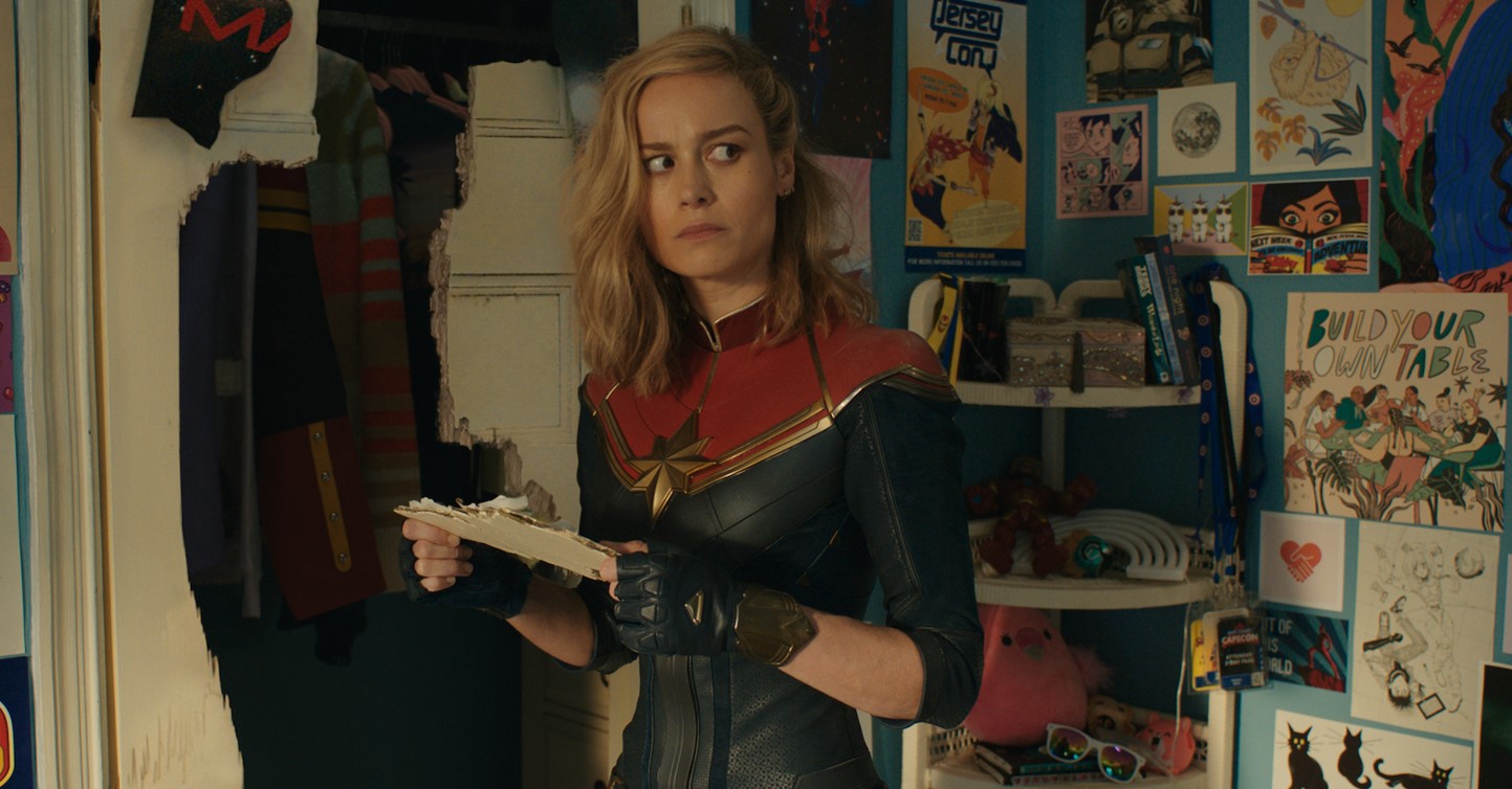 Brie Larson as Carol Danvers, aka Captain Marvel.
