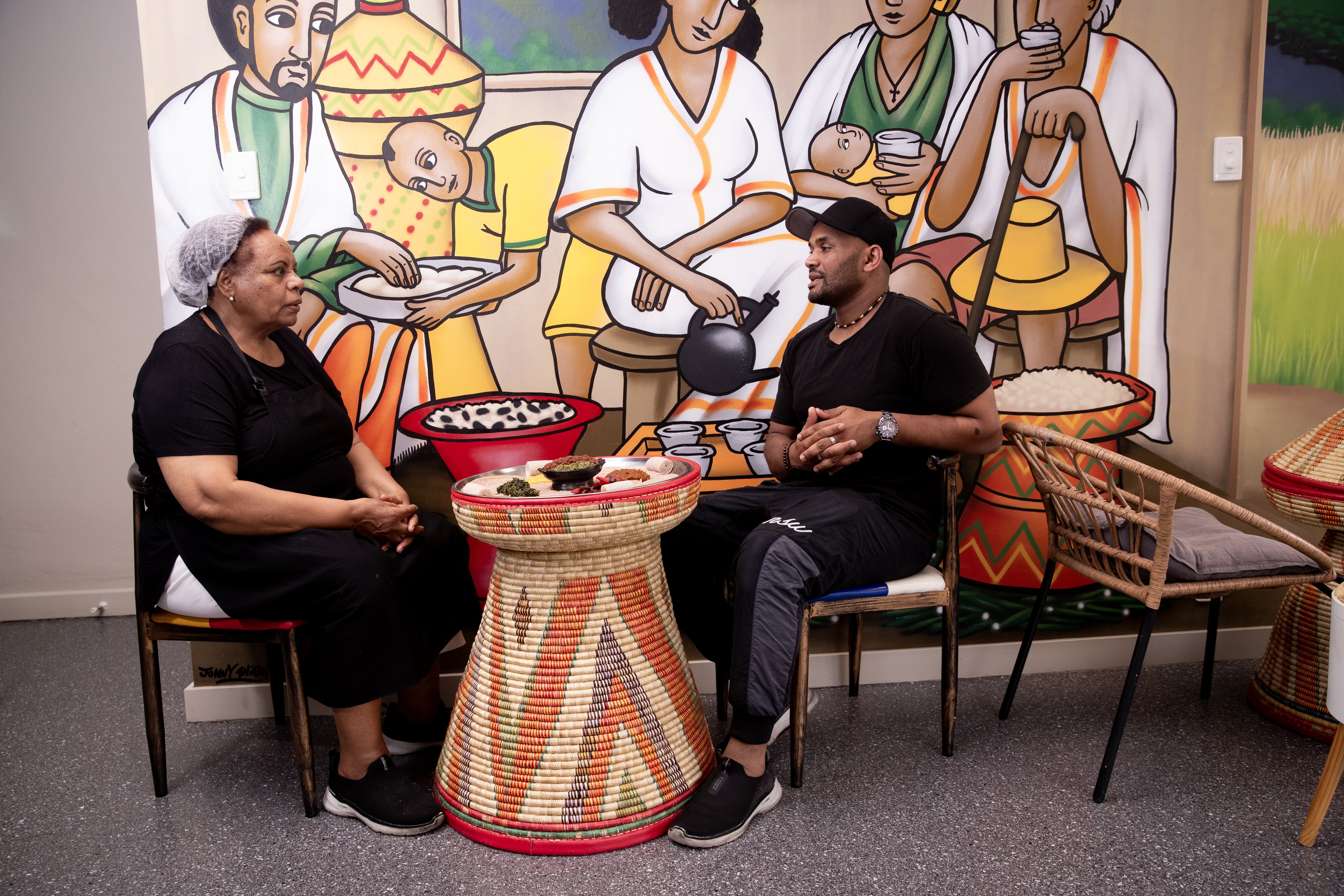 Gojo Ethiopian Eatery co-owners Fantaye Aga and Fetehalow Zomo. Photo / Dean Purcell