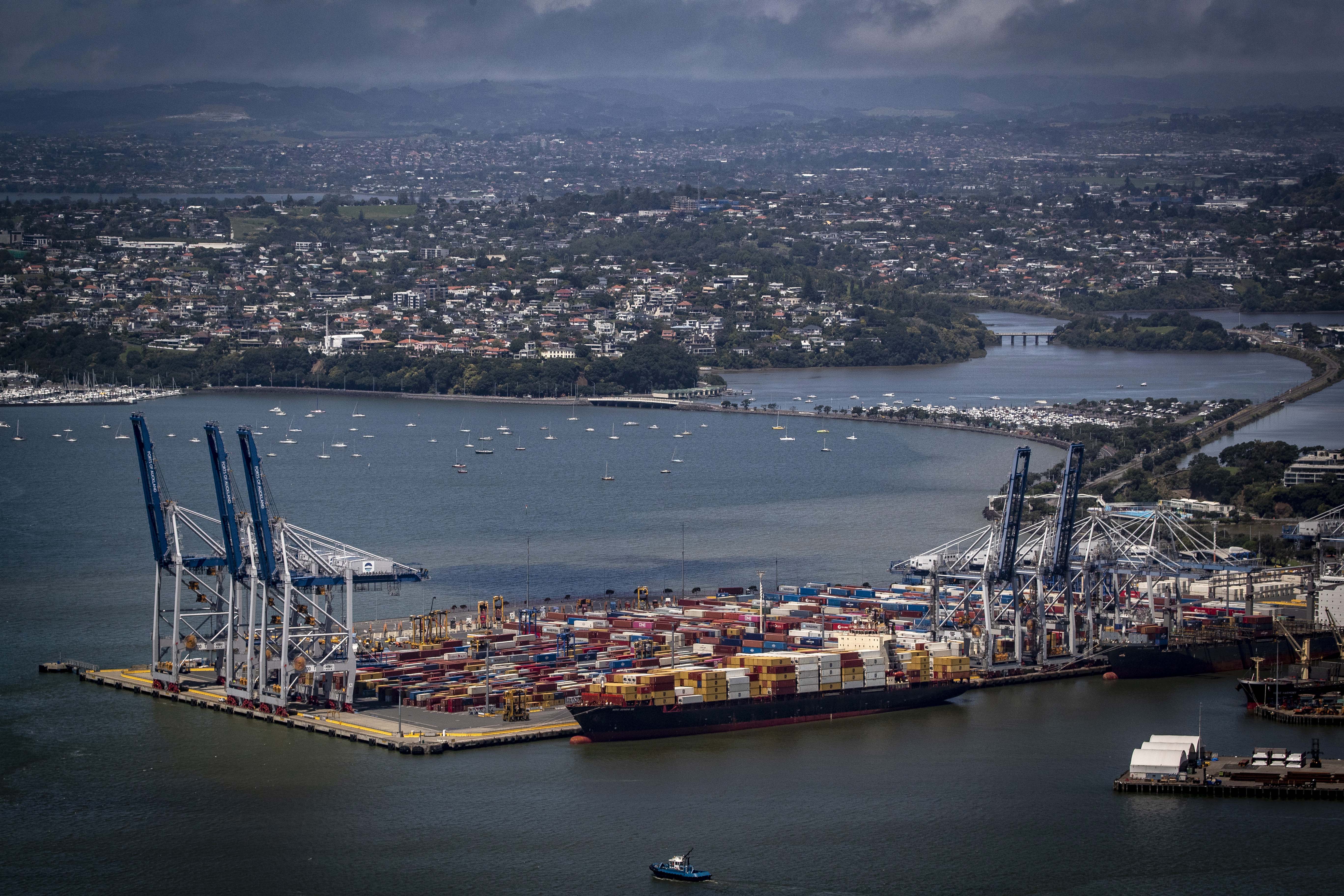 Fergusson Wharf at Port of Auckland. Photo / Michael Craig
