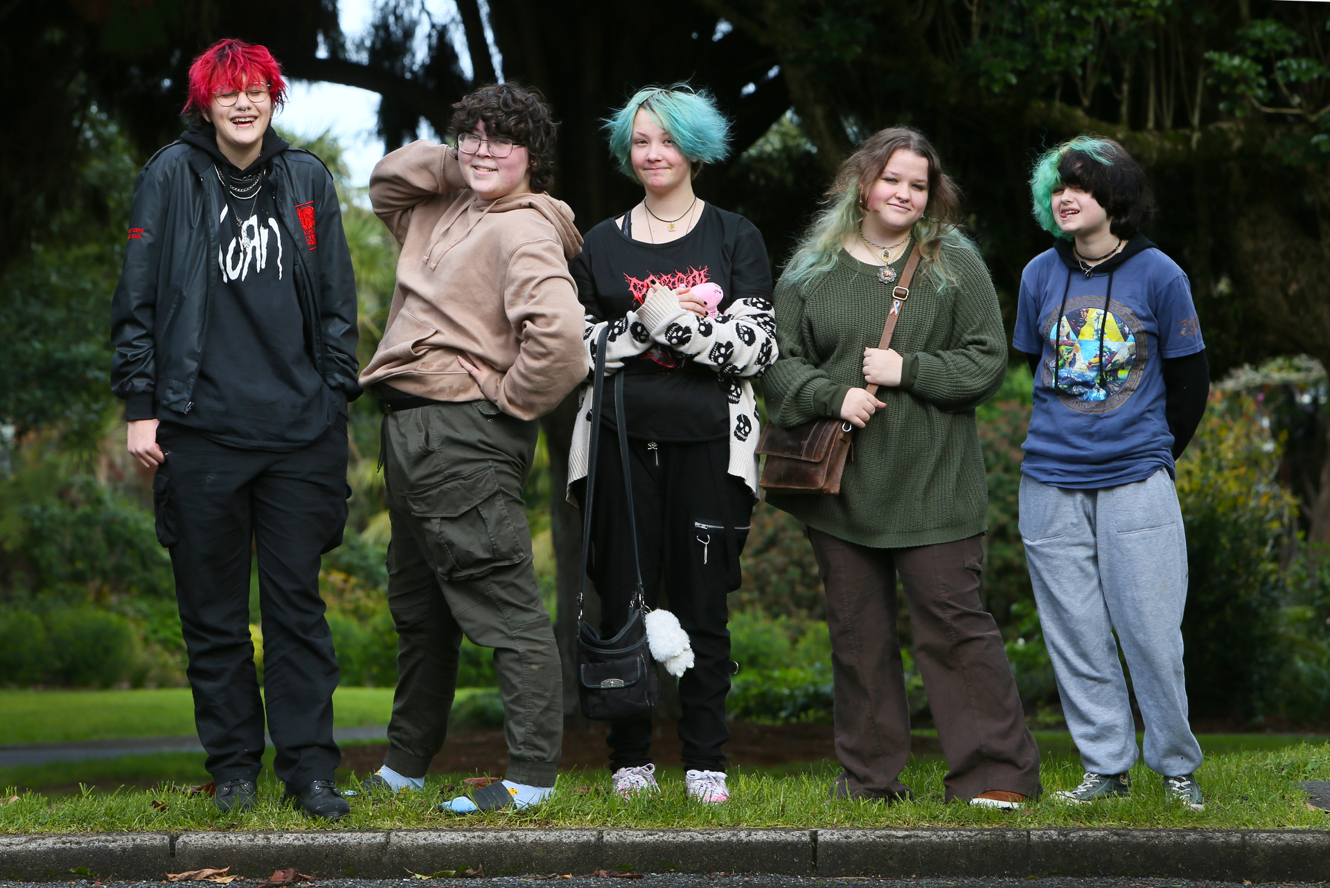 The Library Gays meet up every Saturday to share stories, meet more interesting people they can relate to, and paint the town with rainbow colours. Photo / Tania Whyte