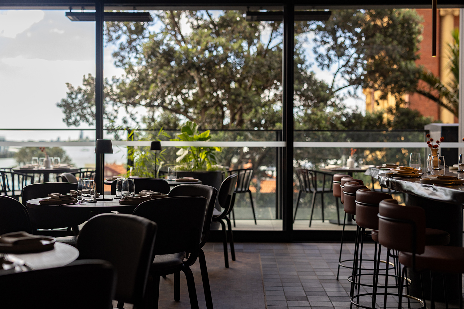 Advieh as a “big, beautiful room” with views of the Waitematā Harbour. Photo / Babiche Martens