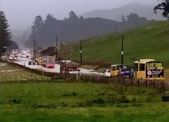 A social media image of flooding on SH2 between Whakaki and Nuhaka, in northern Hawke's Bay, on Tuesday afternoon. Photo / Facebook�