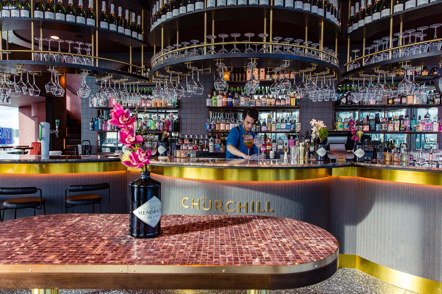 The bar boasts an extensive gin list. Photo / Babiche Martens