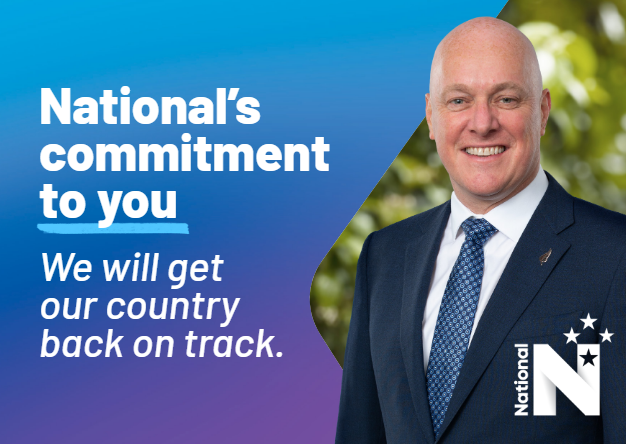 National leader Christopher Luxon used the party's campaign launch to unveil a pledge card of promises to voters.