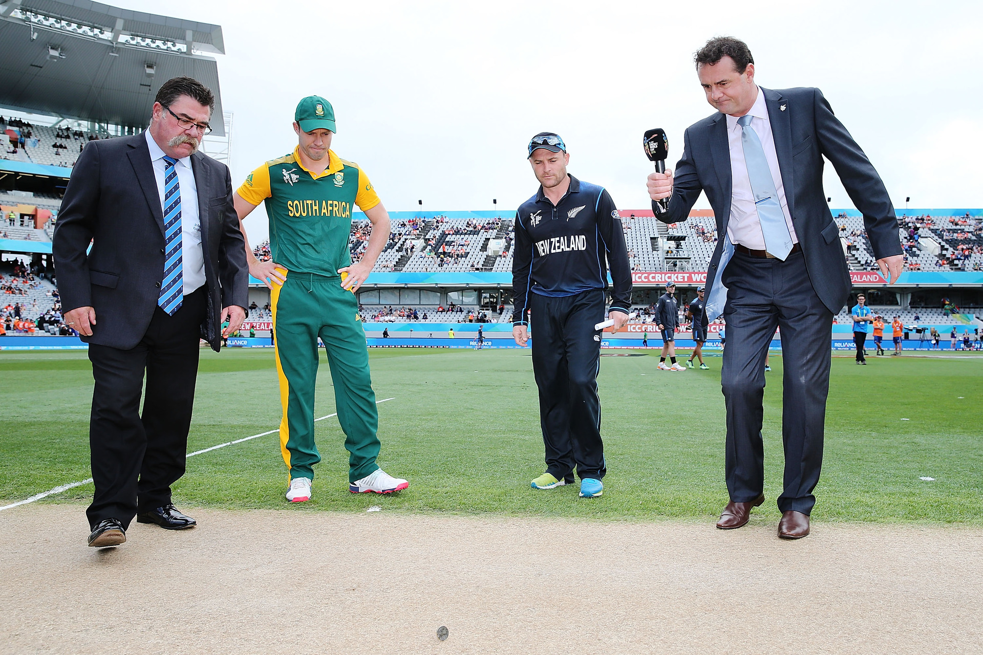 South Africa won the toss...and surprisingly decided to bat first. Photo / Getty