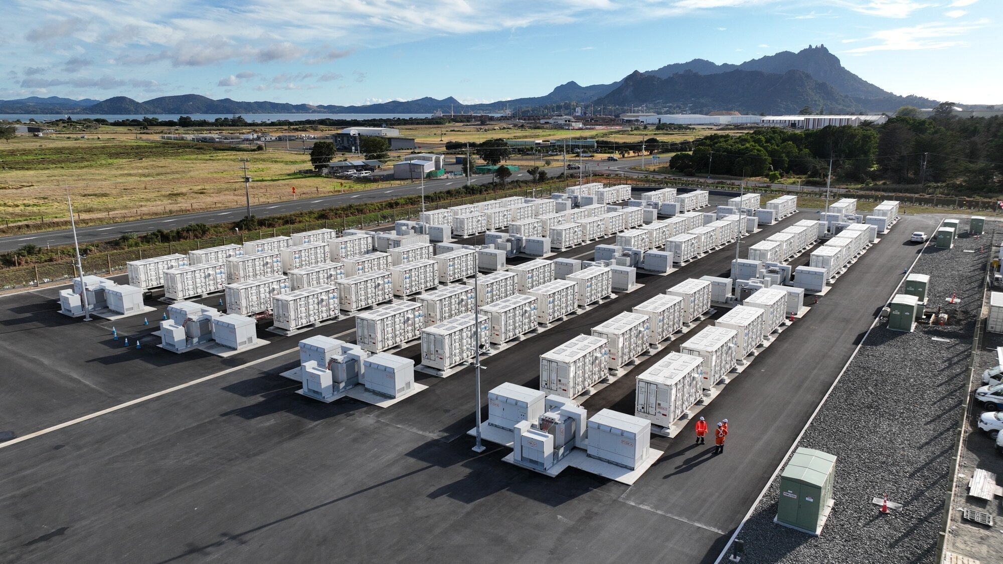 Meridian's $186 million battery energy storage system at Ruakākā, south of Whangārei.
