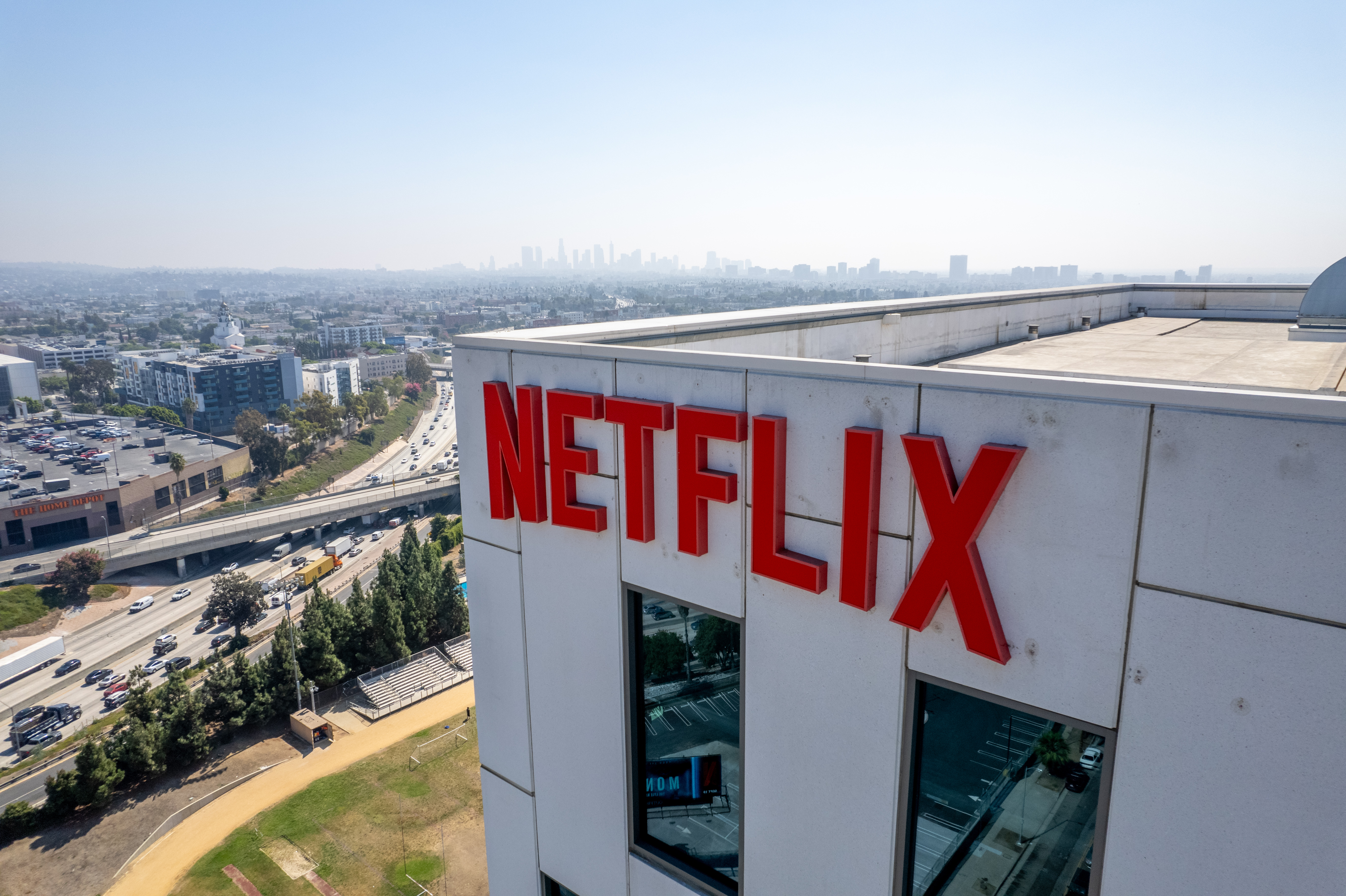 Netflix is poised to become the biggest screen powerhouse of all. Photo / Kyle Grillot / Bloomberg