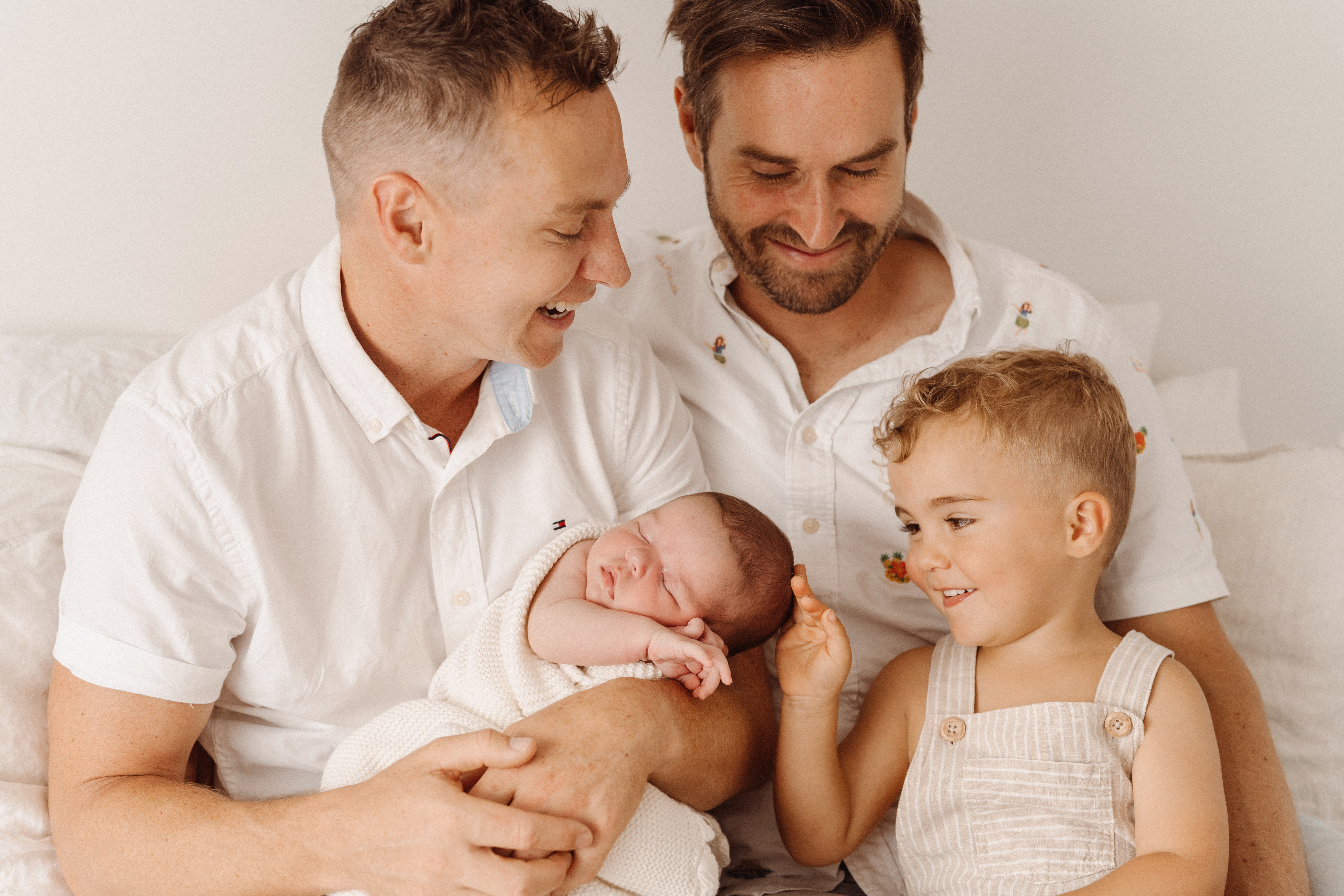 Christian Newman, left, and Mark Edwards, have had two children via surrogate. They have founded Love Makes a Family to help other Kiwis with their surrogacy journeys.