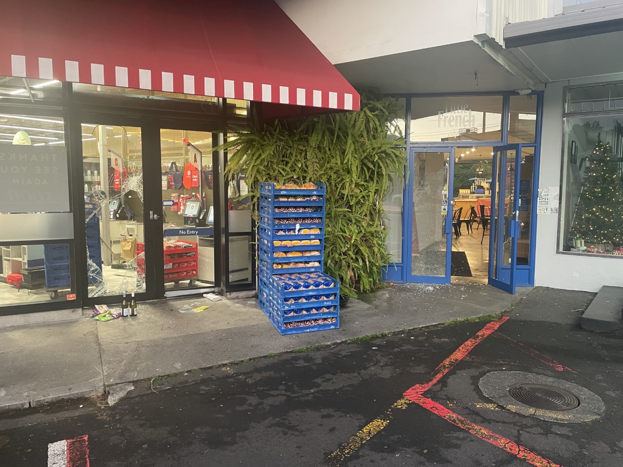 New World Fresh Collective and The Little French Cafe Mt Albert were broken into by thieves in January. Photo / Supplied