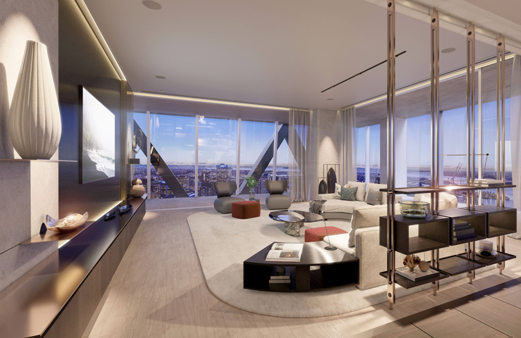 Plans for the Seascape penthouse.