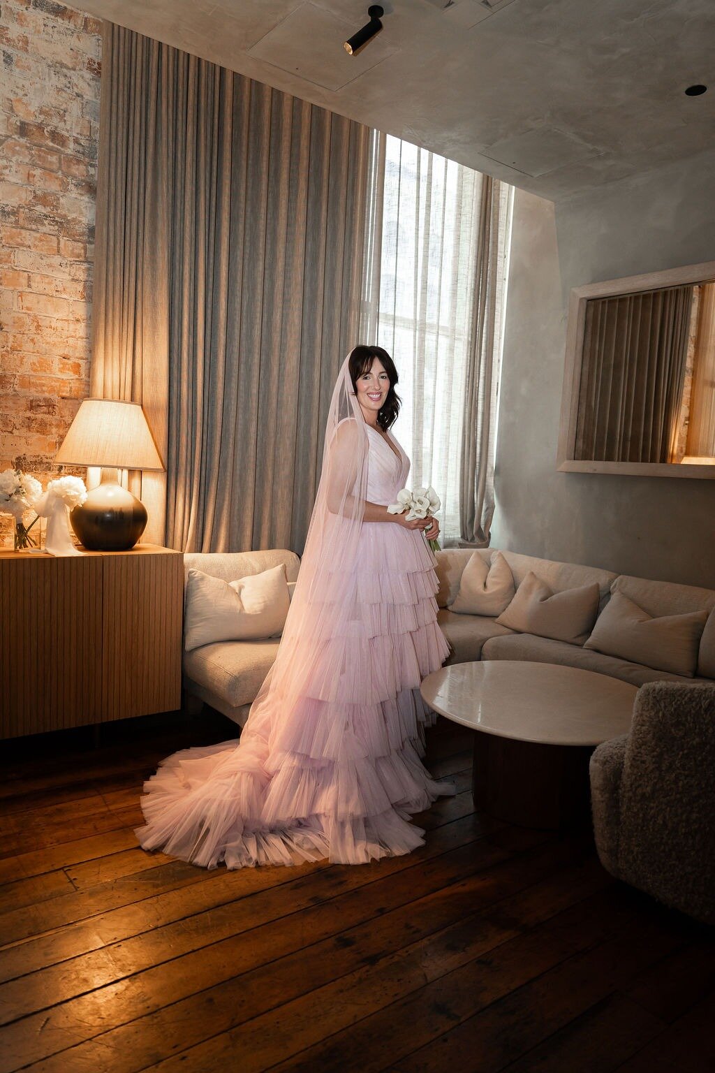 Lucy Graham wears Le Lilac: 'The pastel hue feels diffused, like dawn light, ethereal, dimensional and assured.' Photo / Supplied