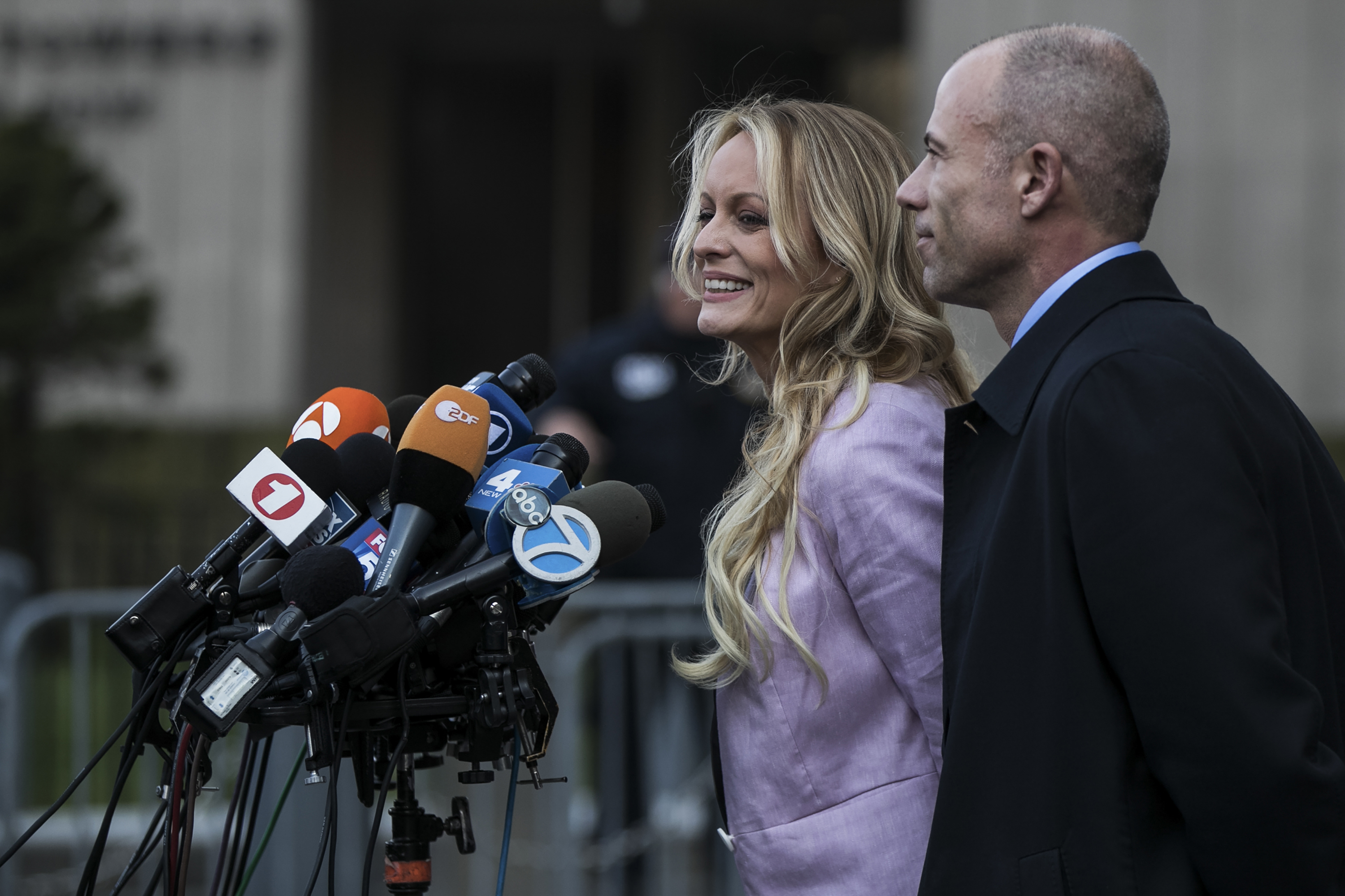 Stormy Daniels has been at the centre of a sex scandal with the former president. Photo / Jeenah Moon, The New York Times